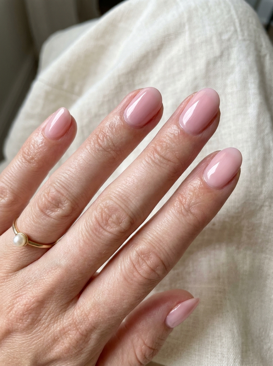 Soft Pink Ovale Nägel als Ovale Nägel Inspiration 2026
